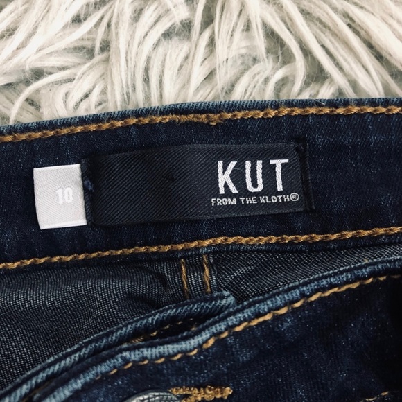 🛑SOLD🛑Kut From The Kloth Mia High Rise Dark Wash Skinny Jeans Size 10 - Picture 3 of 5